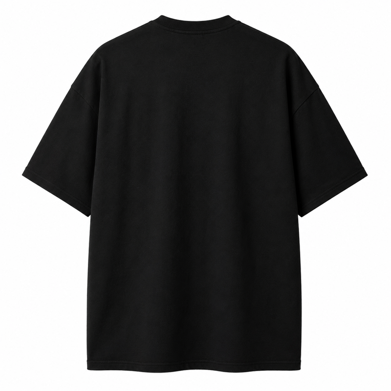 Premium Cotton Oversized Black T-Shirt for Men